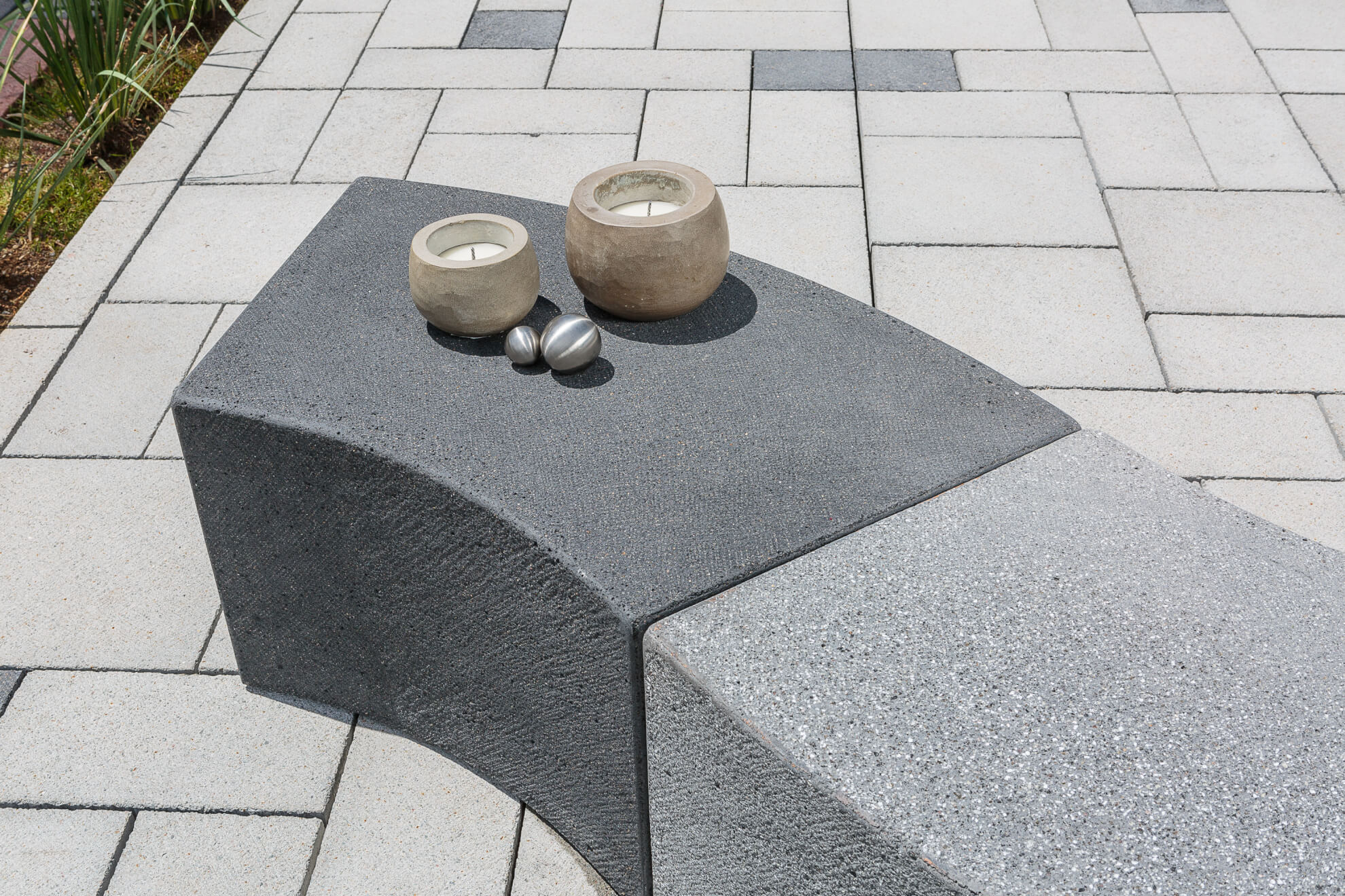 Banca de concreto Radial Tipo C